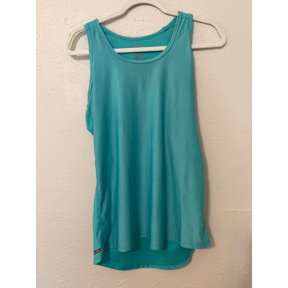 Danskin Now Womens Dri-More Mint Jade Semi Fitted Athletic Tank Top Size M 8-10